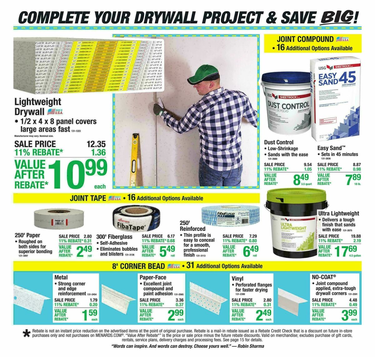 Menards Weekly Ad from September 23