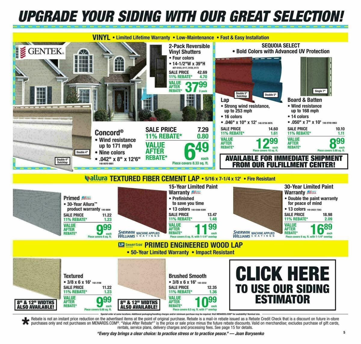 Menards Weekly Ad from September 23