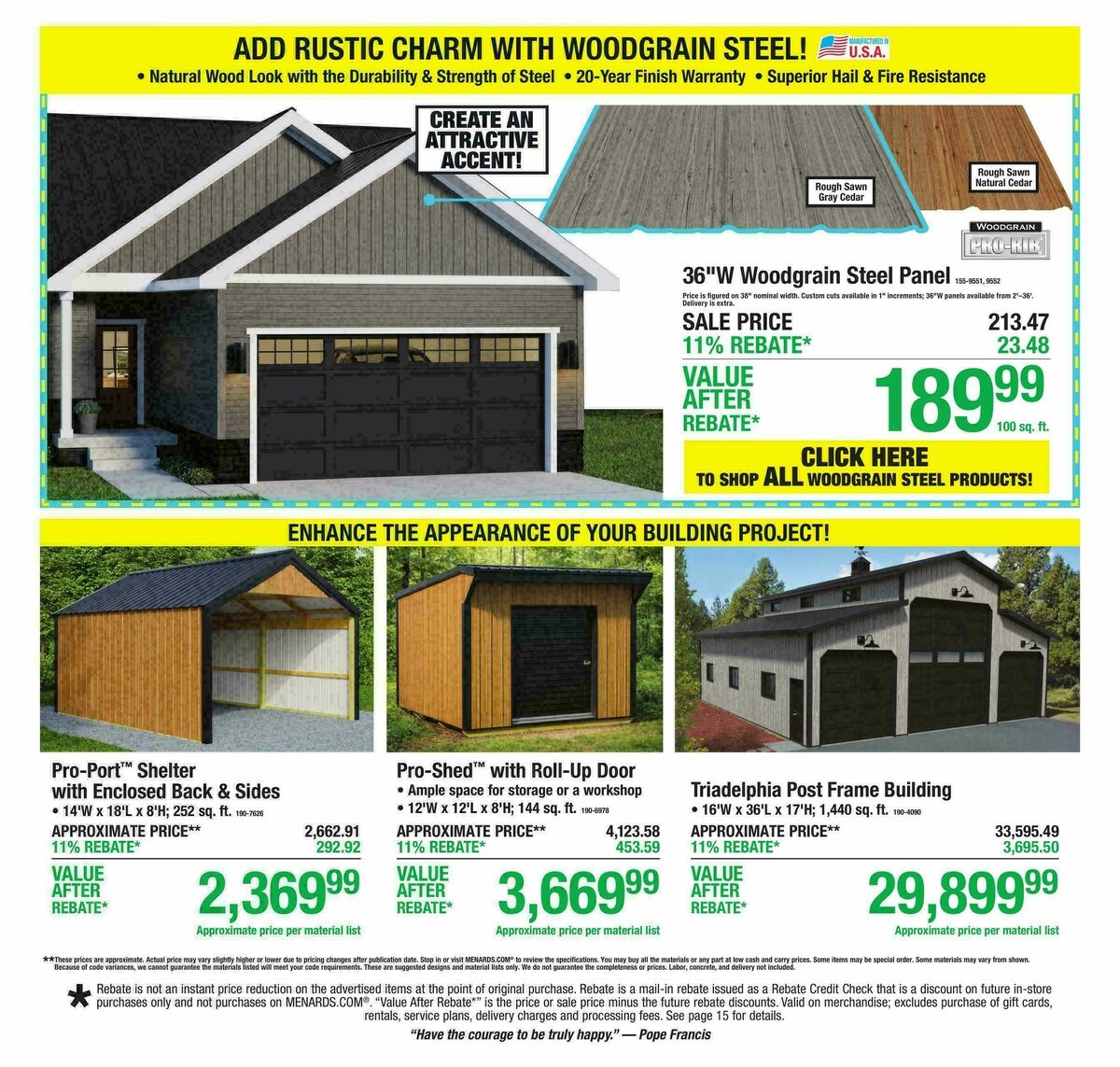 Menards Weekly Ad from September 23