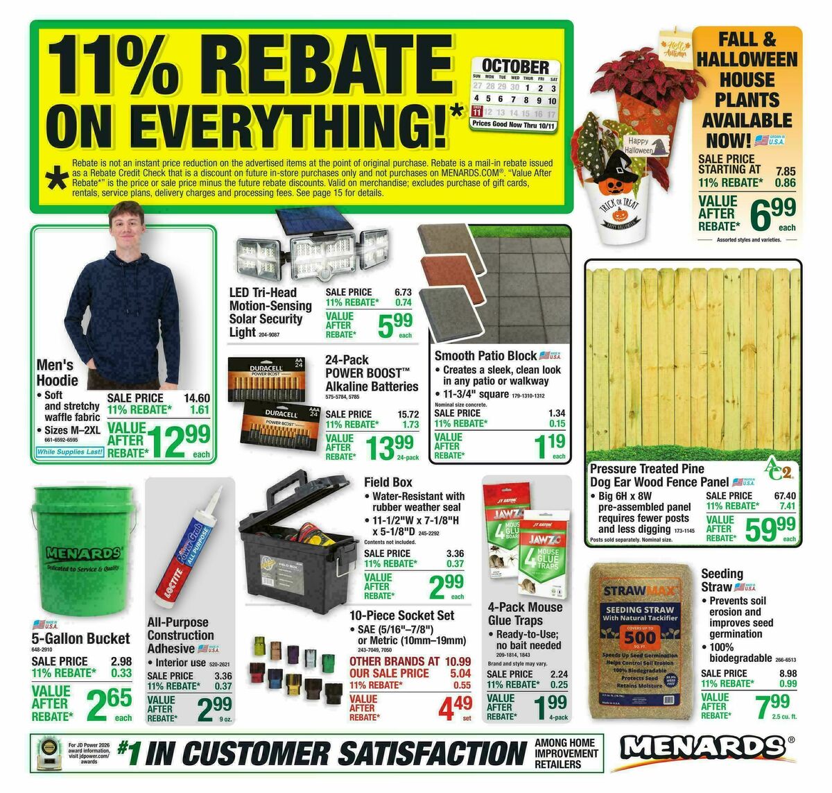 Menards Weekly Ad from September 30