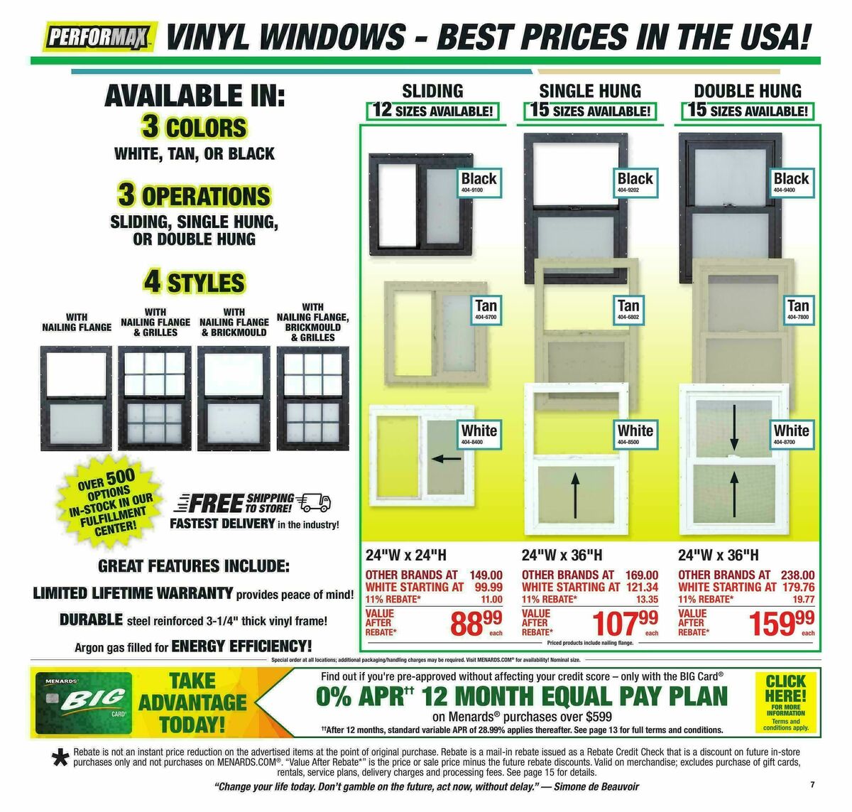 Menards Weekly Ad from September 30