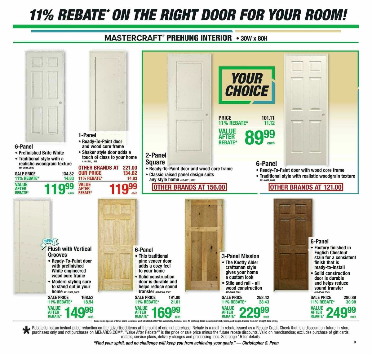 Menards Weekly Ad from September 30