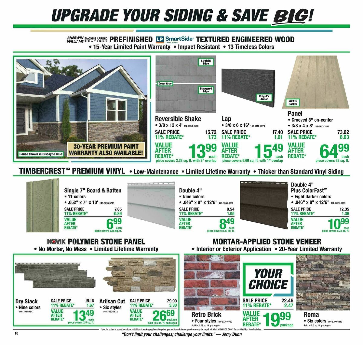 Menards Weekly Ad from September 30