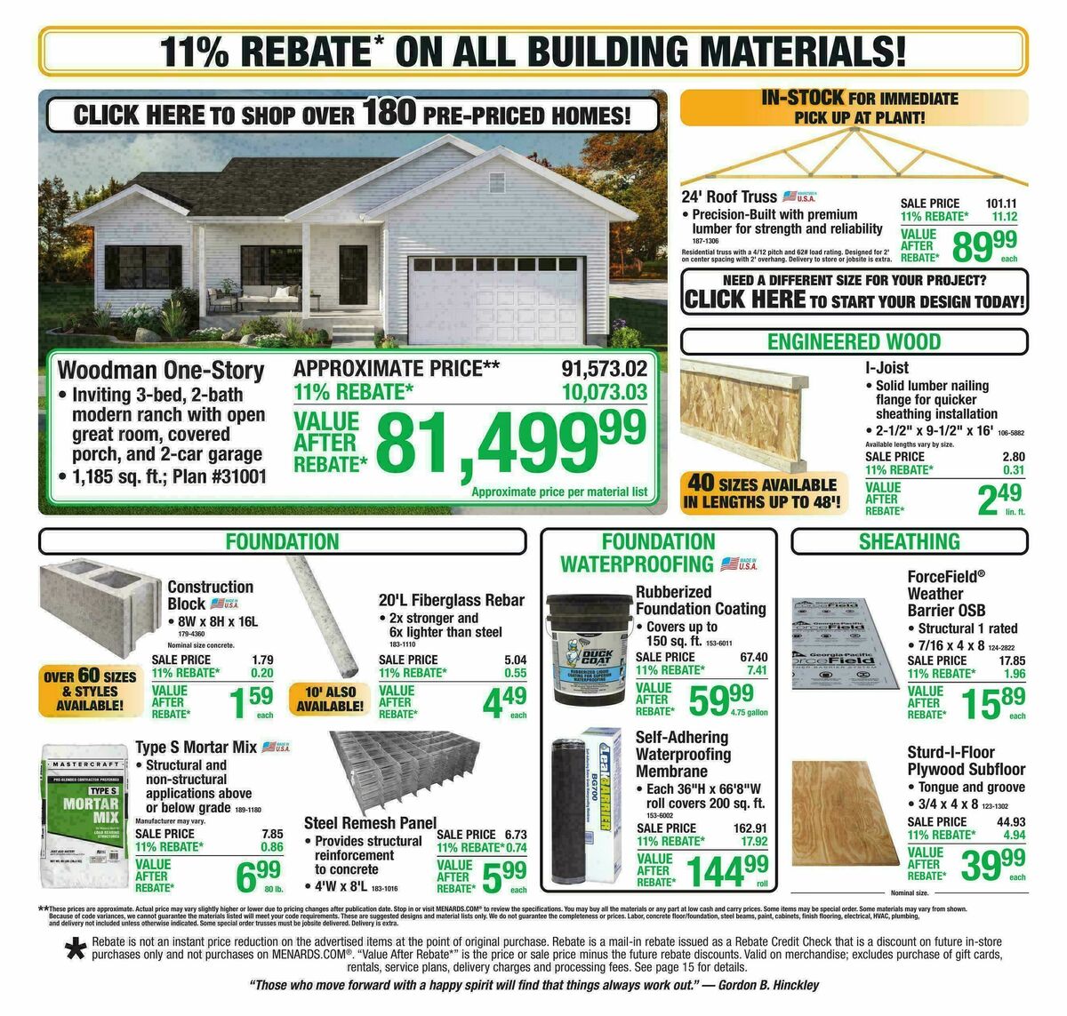 Menards Weekly Ad from September 30