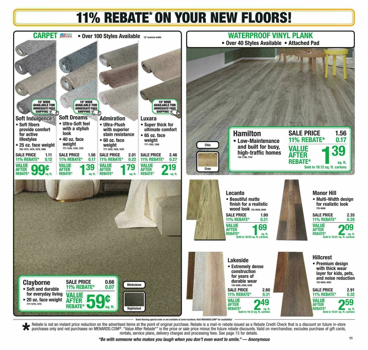 Menards Weekly Ad from September 30