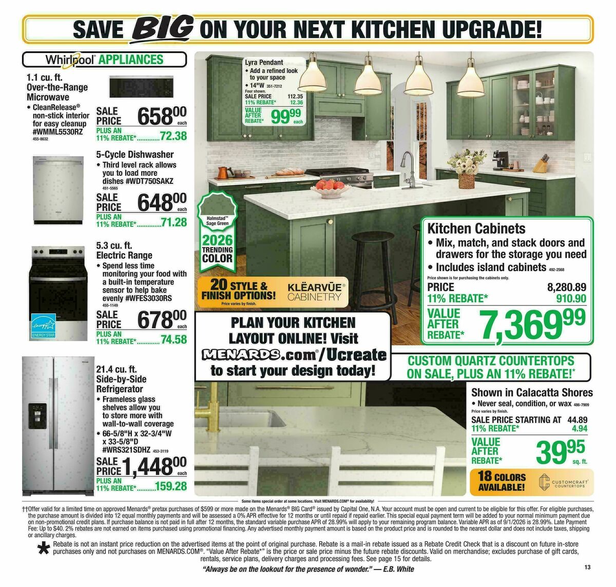Menards Weekly Ad from September 30