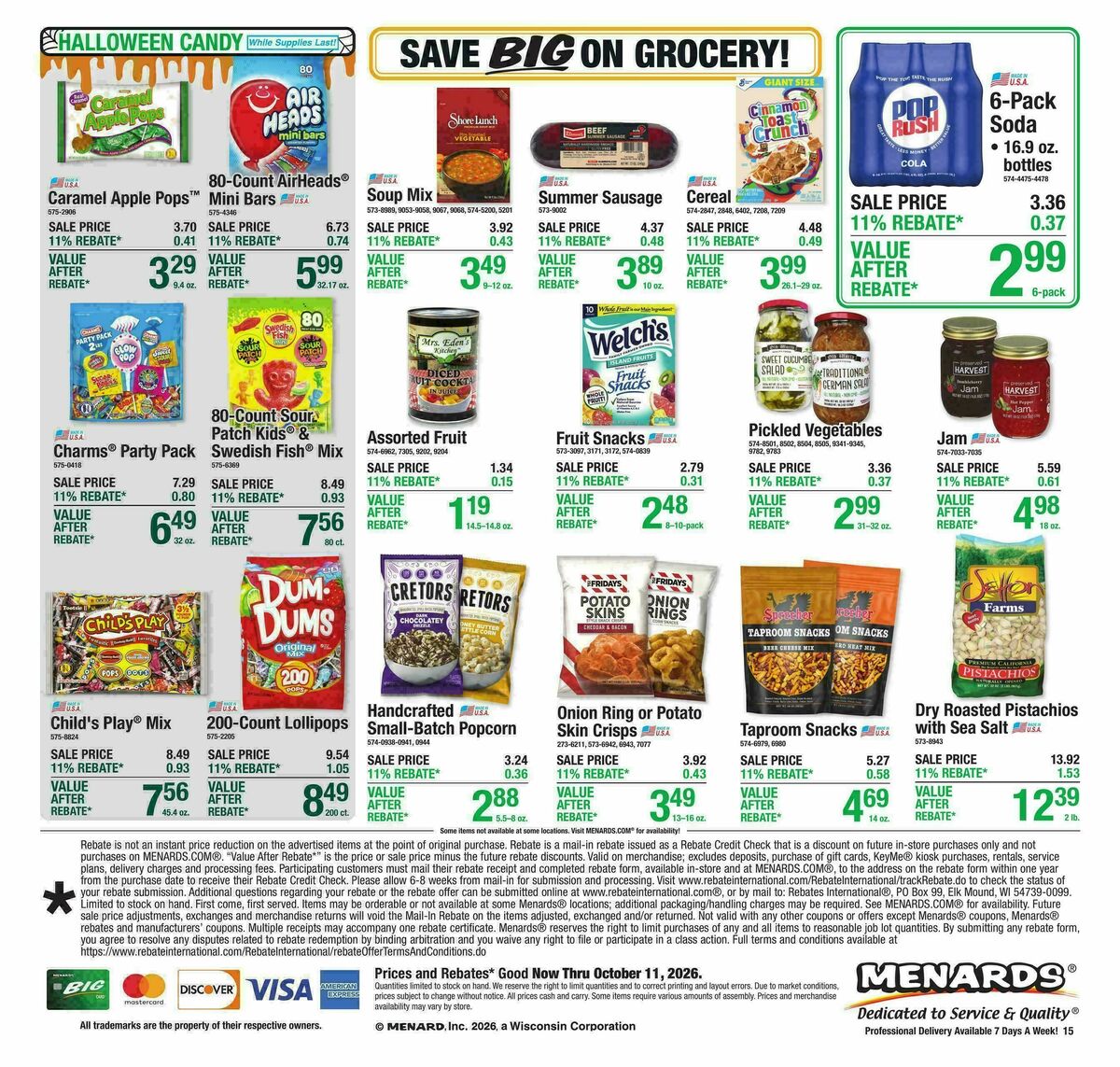 Menards Weekly Ad from September 30