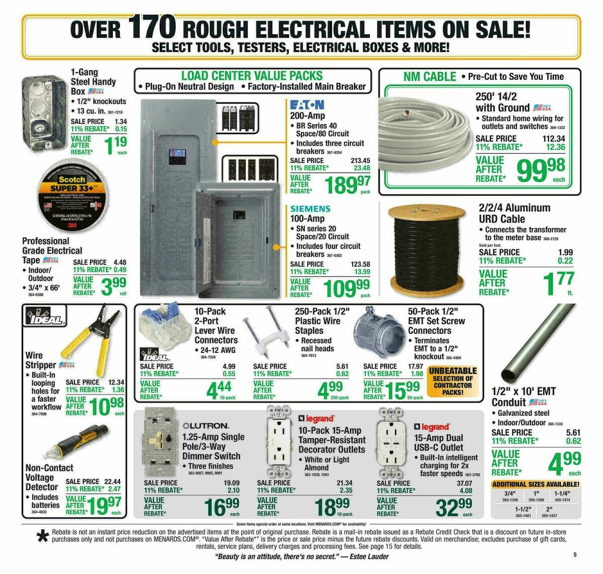 Menards Weekly Ad from September 30