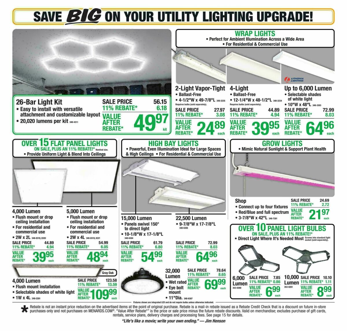 Menards Weekly Ad from September 30
