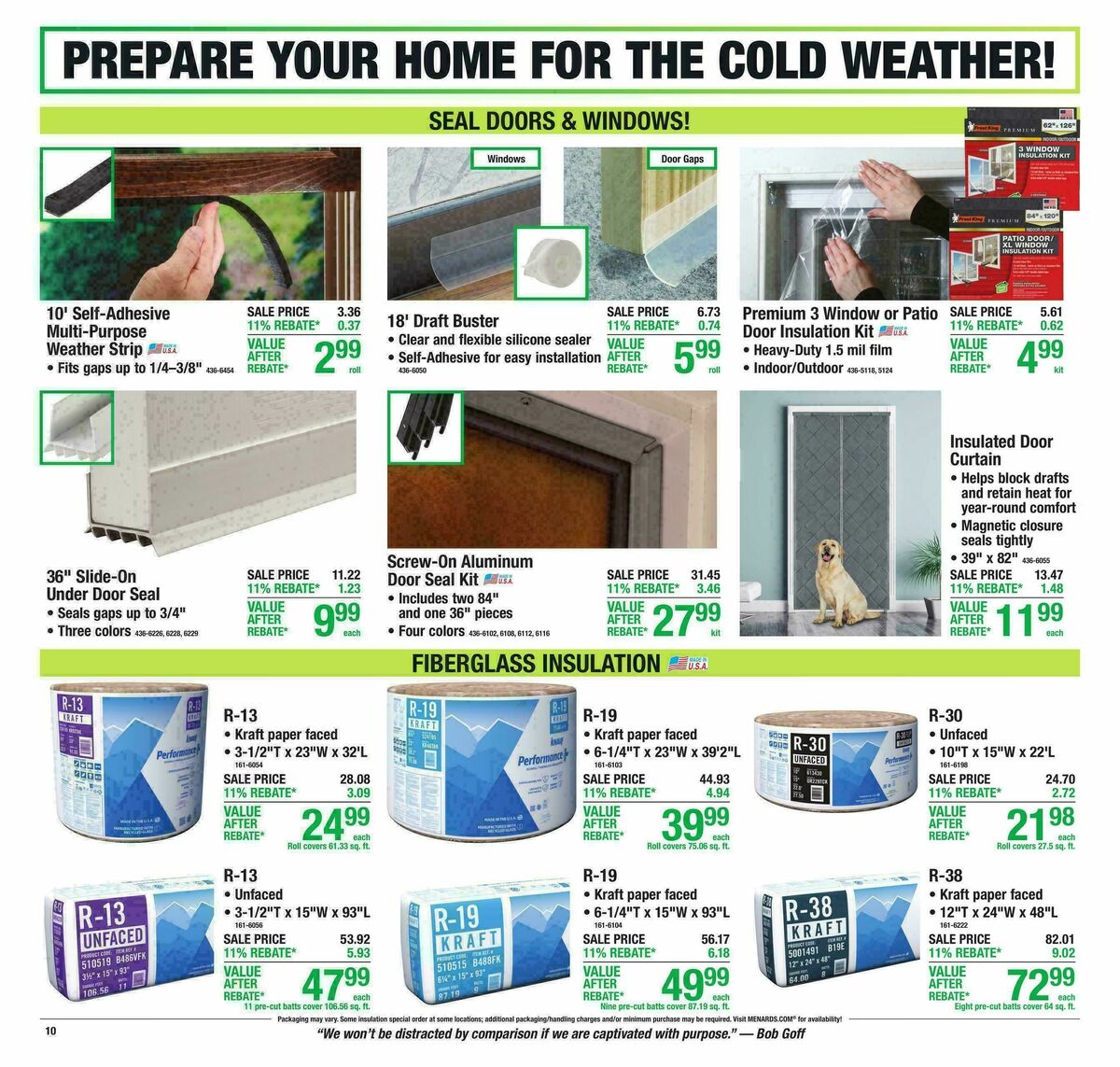 Menards Weekly Ad from October 7
