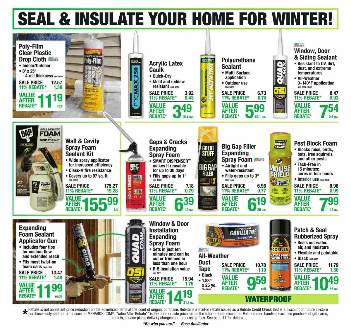 Menards Weekly Ad from October 7