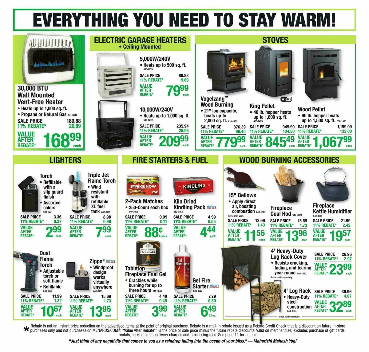 Menards Weekly Ad from October 7