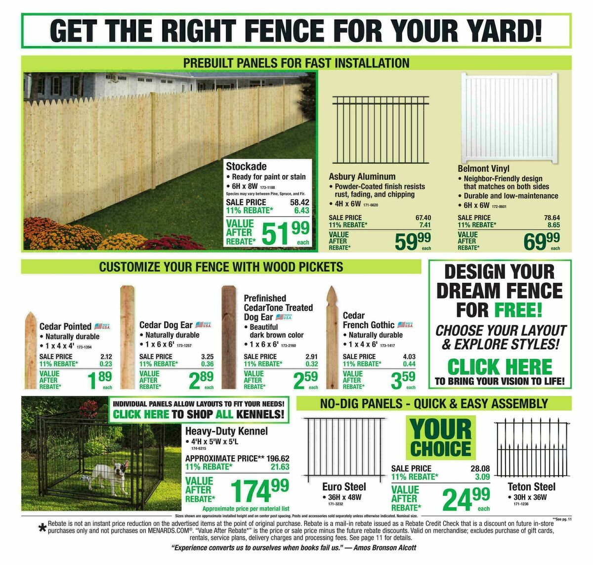 Menards Weekly Ad from October 7