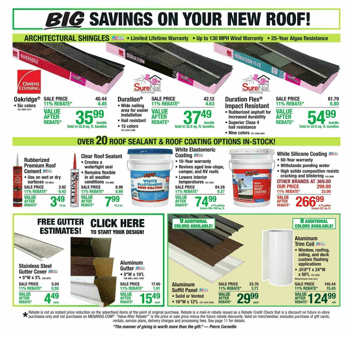 Menards Weekly Ad from October 7
