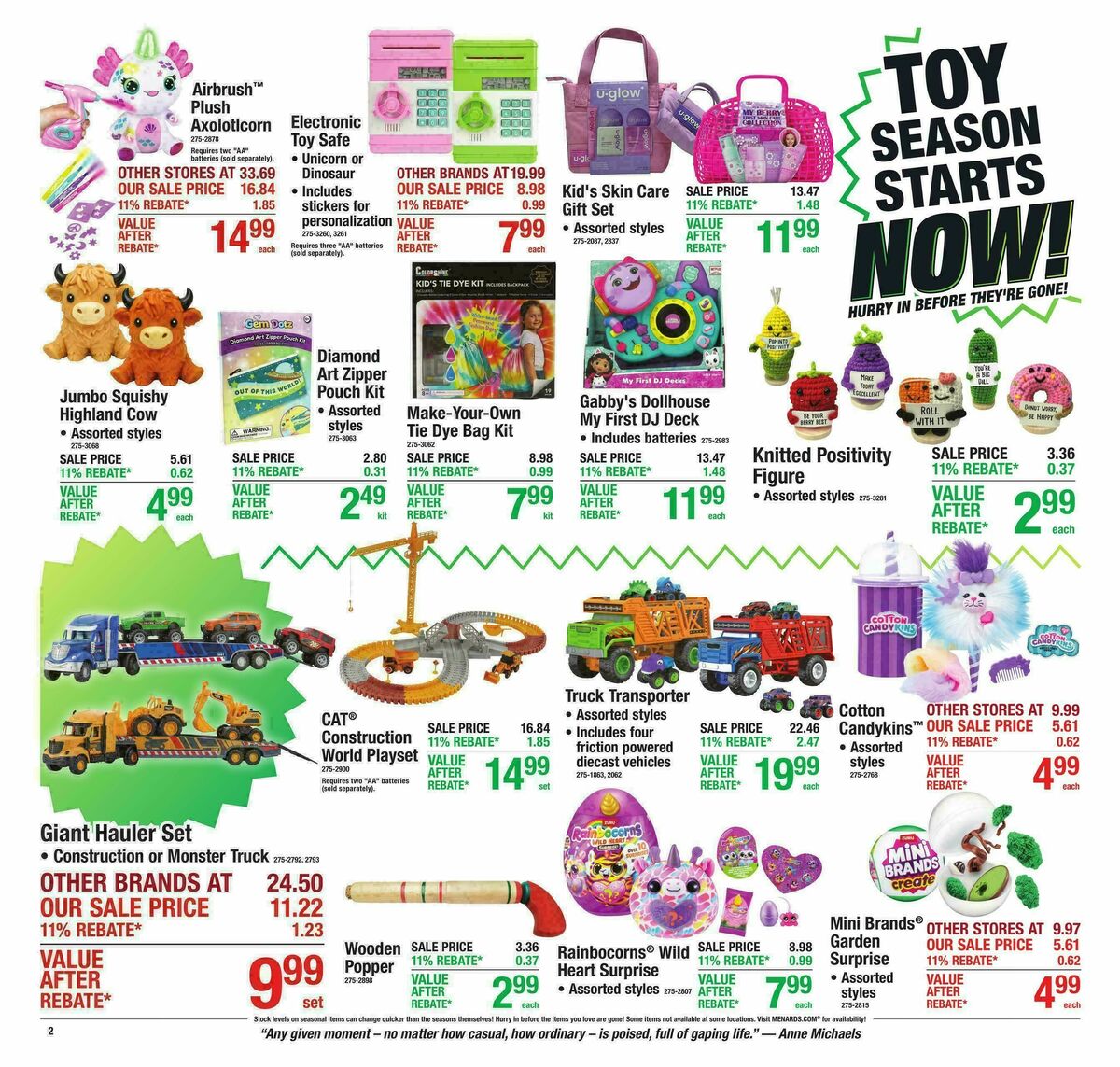 Menards Weekly Ad from October 7