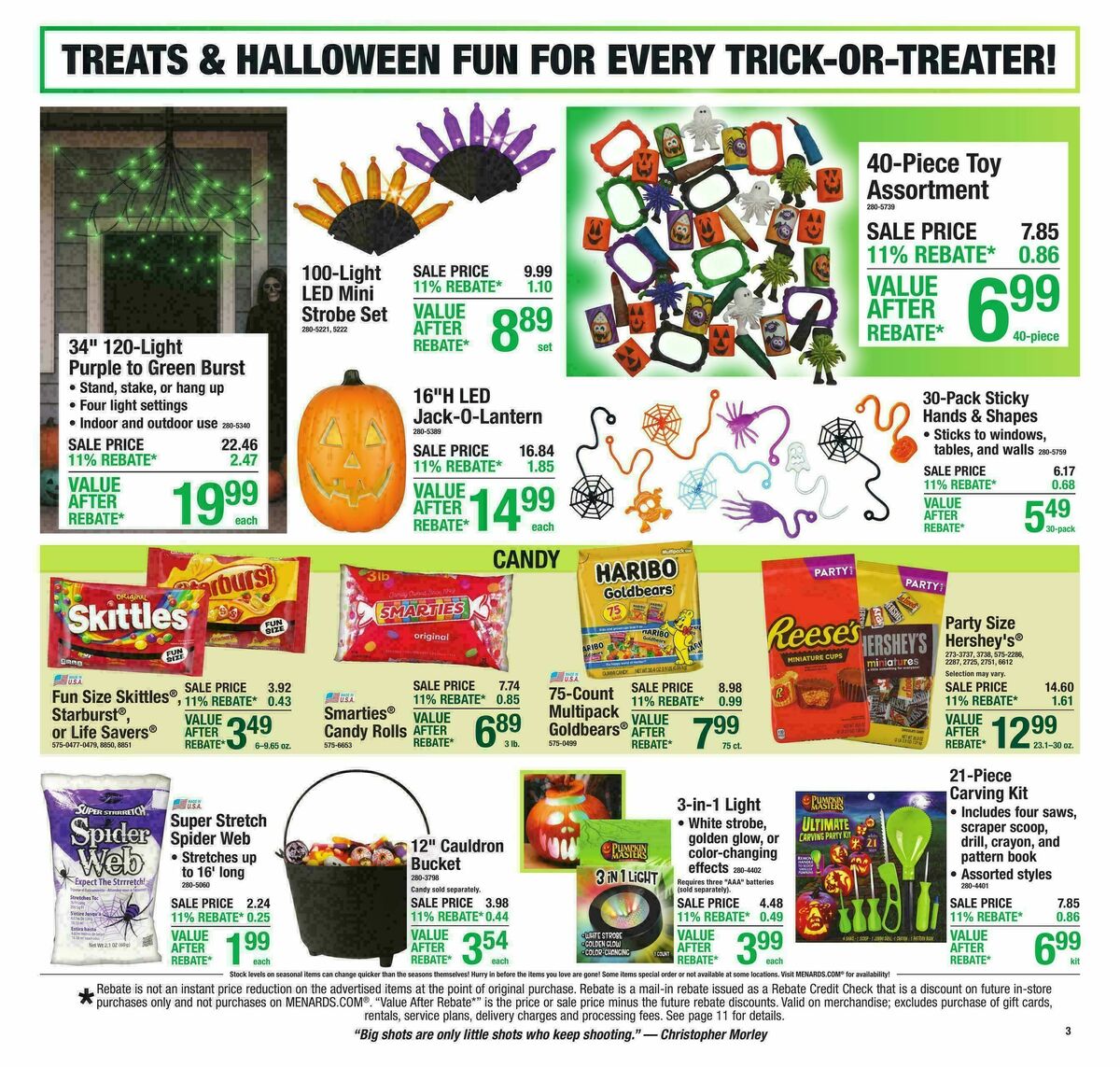 Menards Weekly Ad from October 7