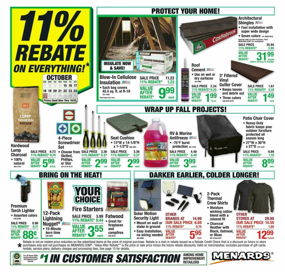 Menards Weekly Ad from October 14