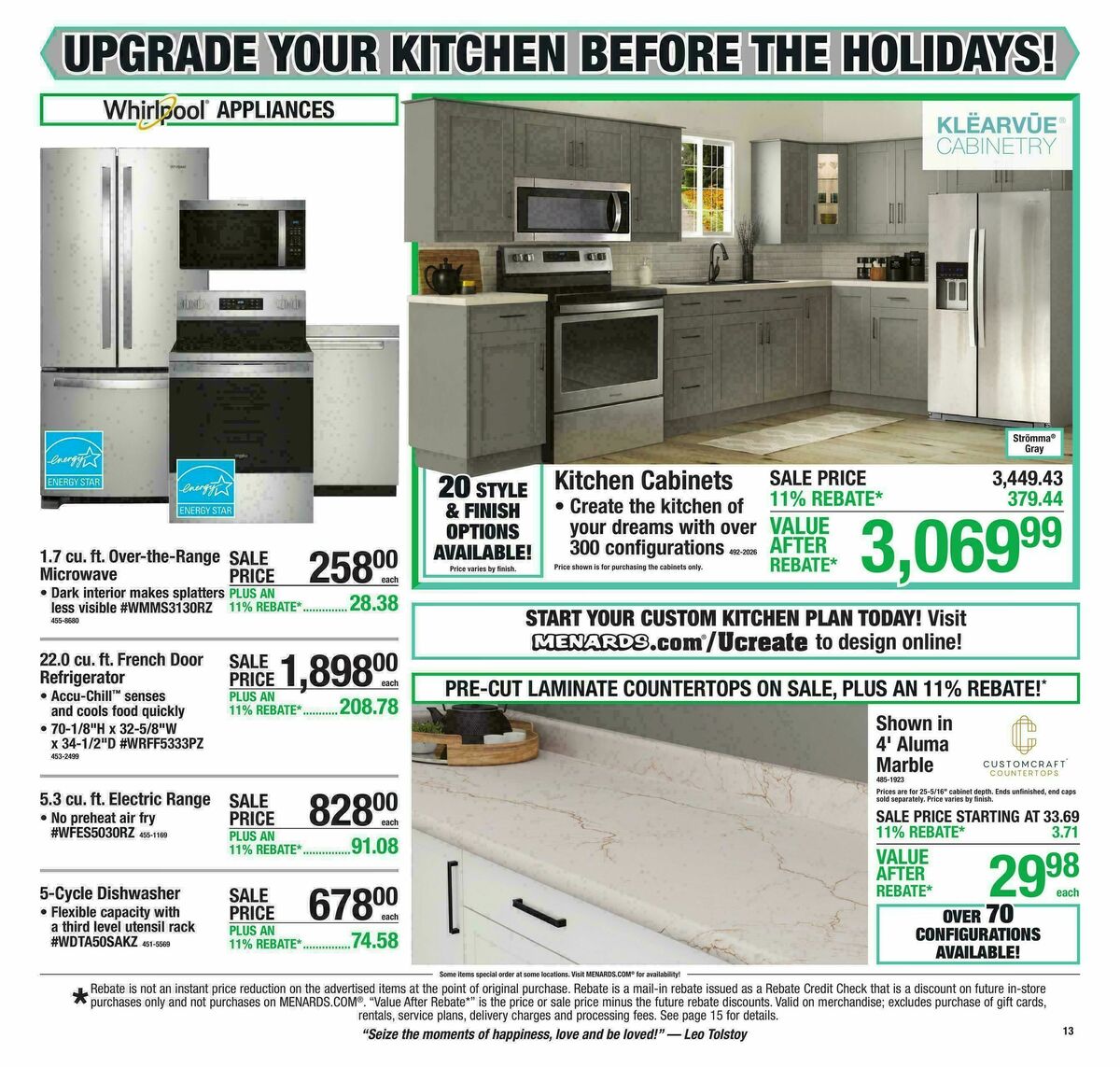 Menards Weekly Ad from October 14