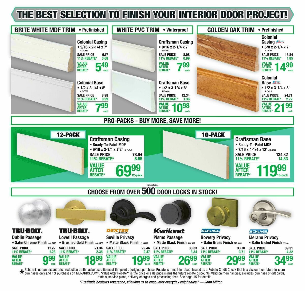 Menards Weekly Ad from October 14