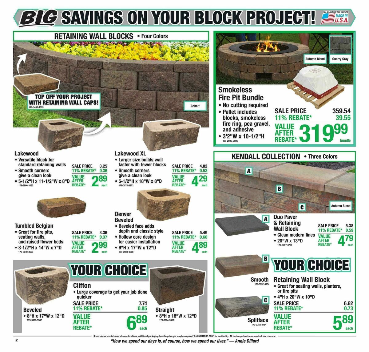 Menards Weekly Ad from October 14