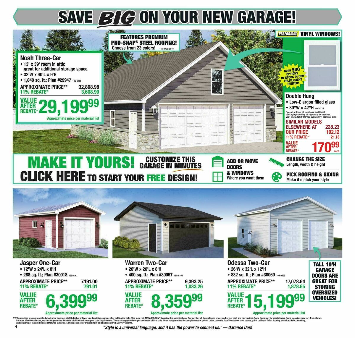 Menards Weekly Ad from October 14