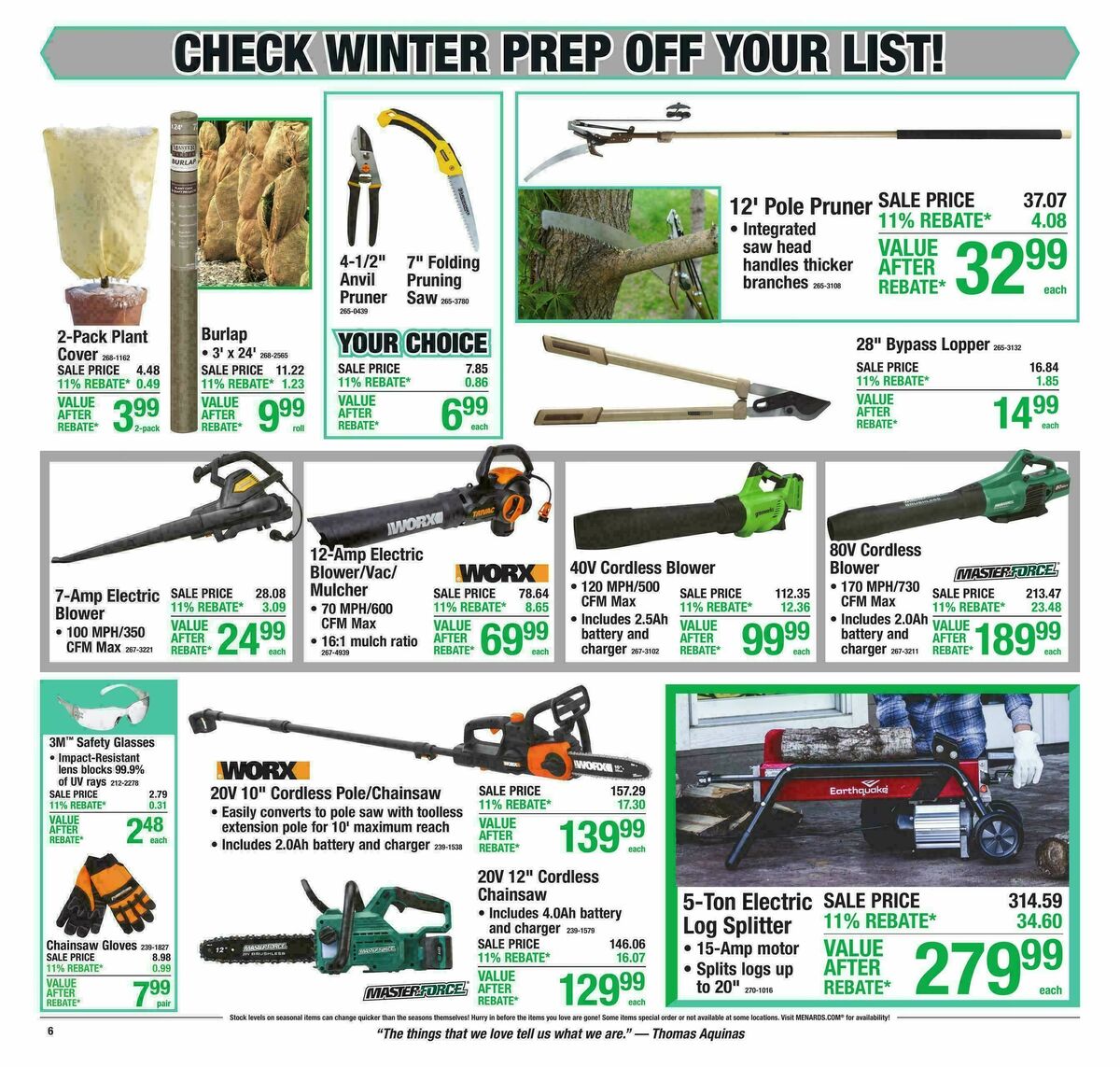 Menards Weekly Ad from October 14