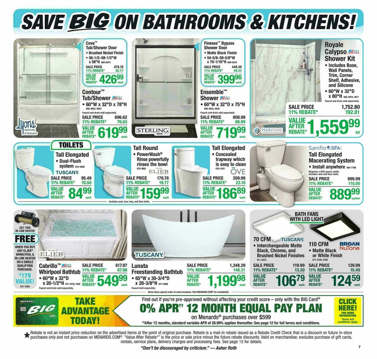 Menards Weekly Ad from October 14
