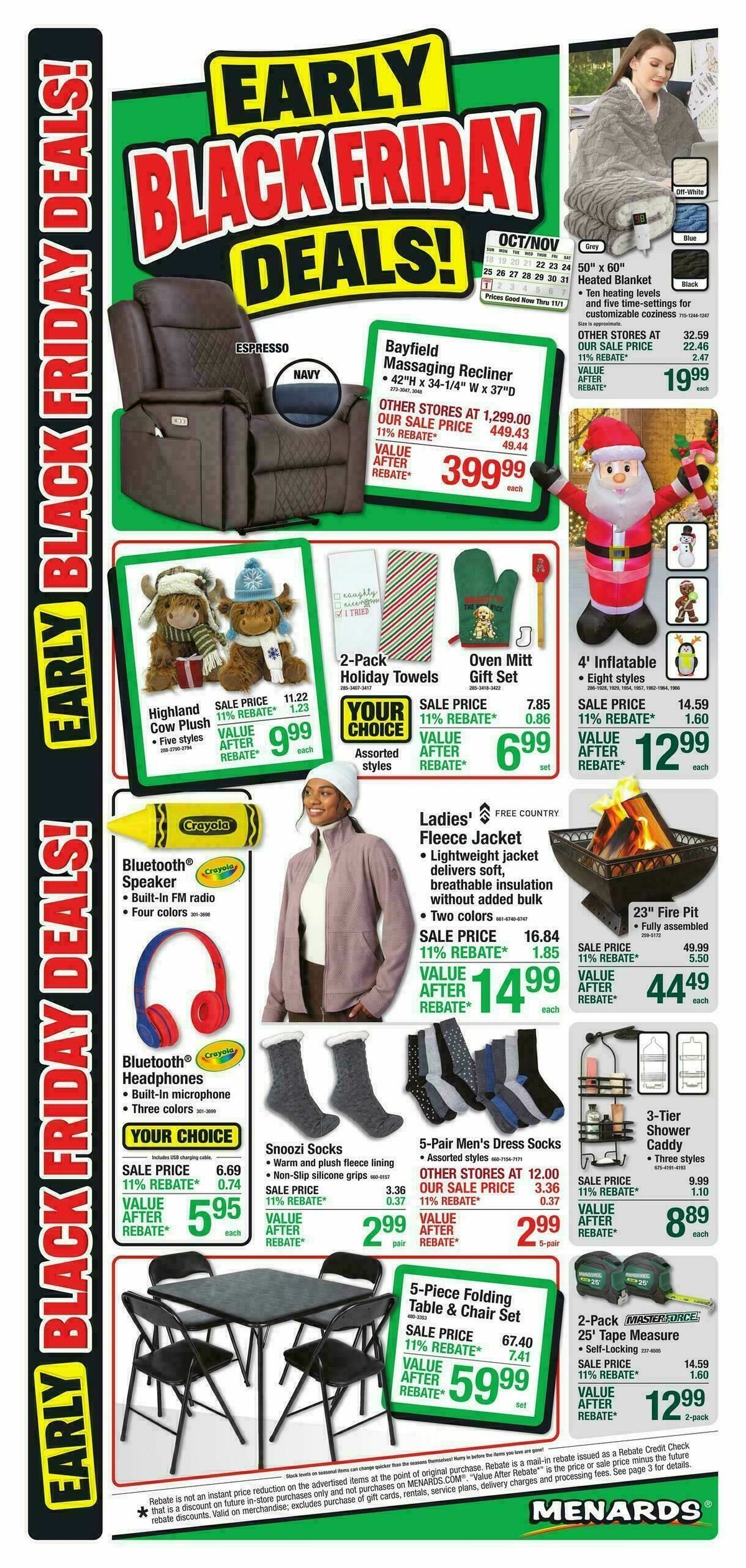 Menards Early Black Friday Deals! Weekly Ad from October 21