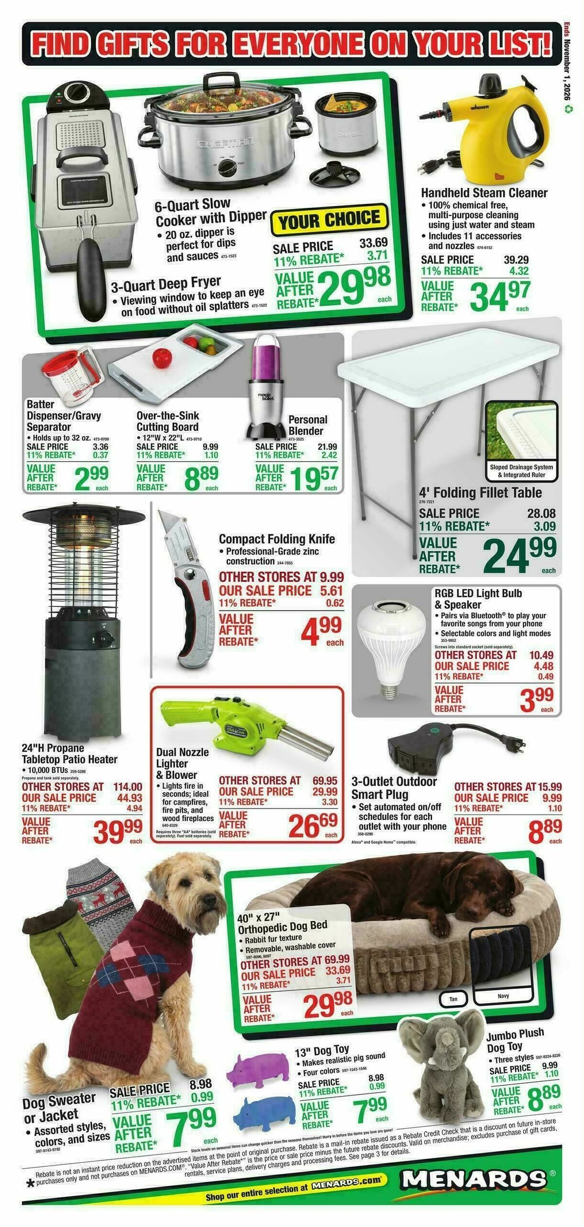 Menards Early Black Friday Deals! Weekly Ad from October 21