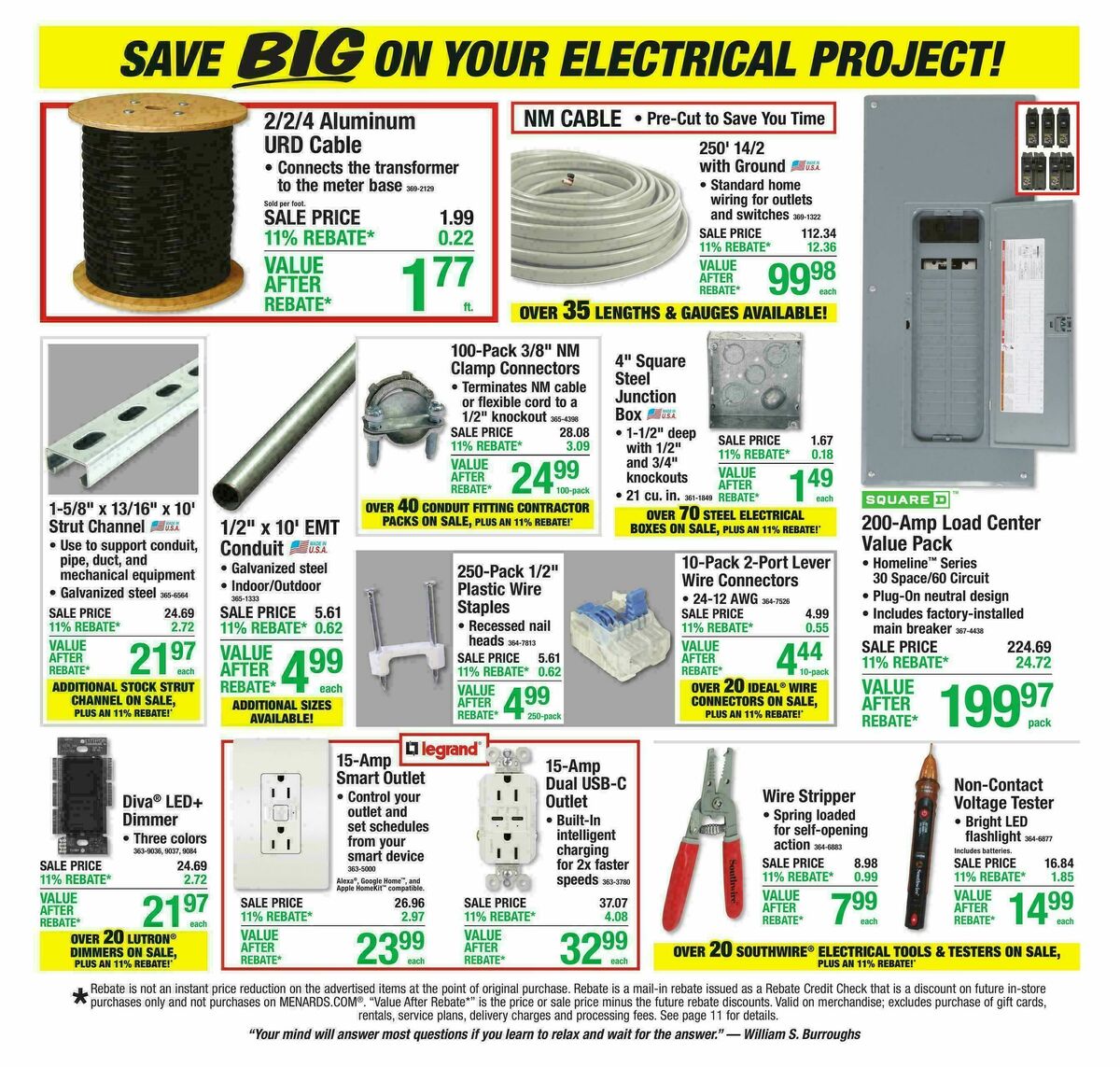 Menards Weekly Ad from October 21