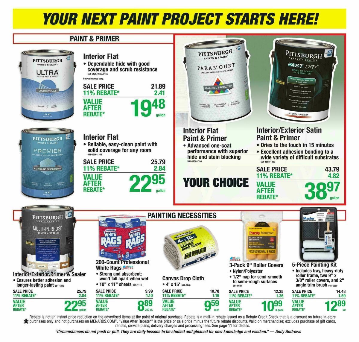 Menards Weekly Ad from October 21