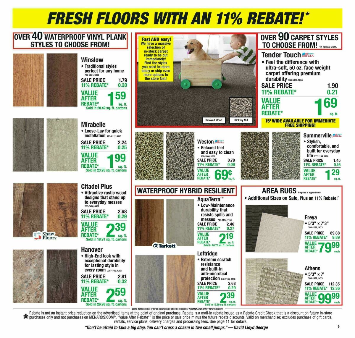 Menards Weekly Ad from October 21