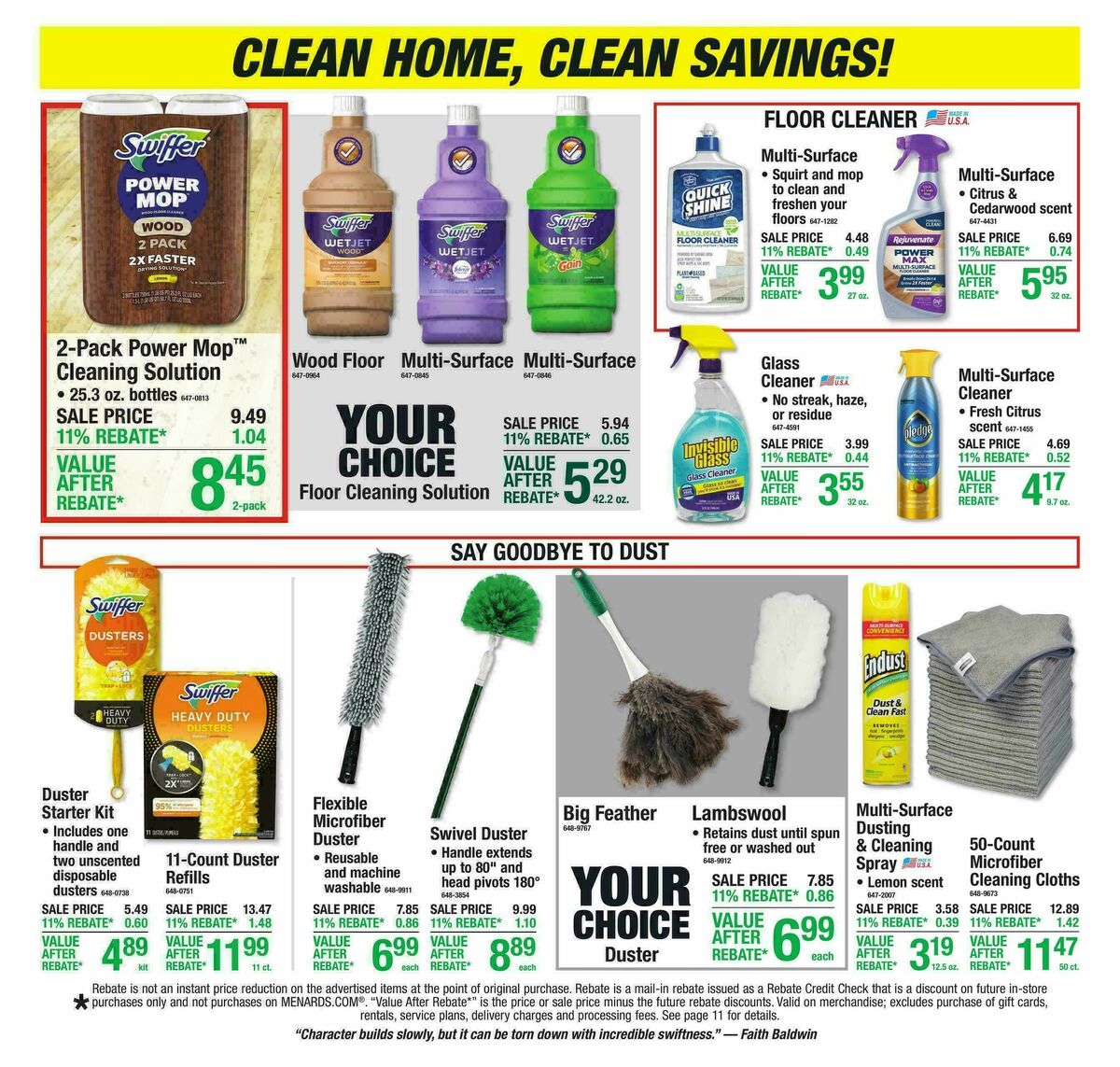 Menards Weekly Ad from October 21