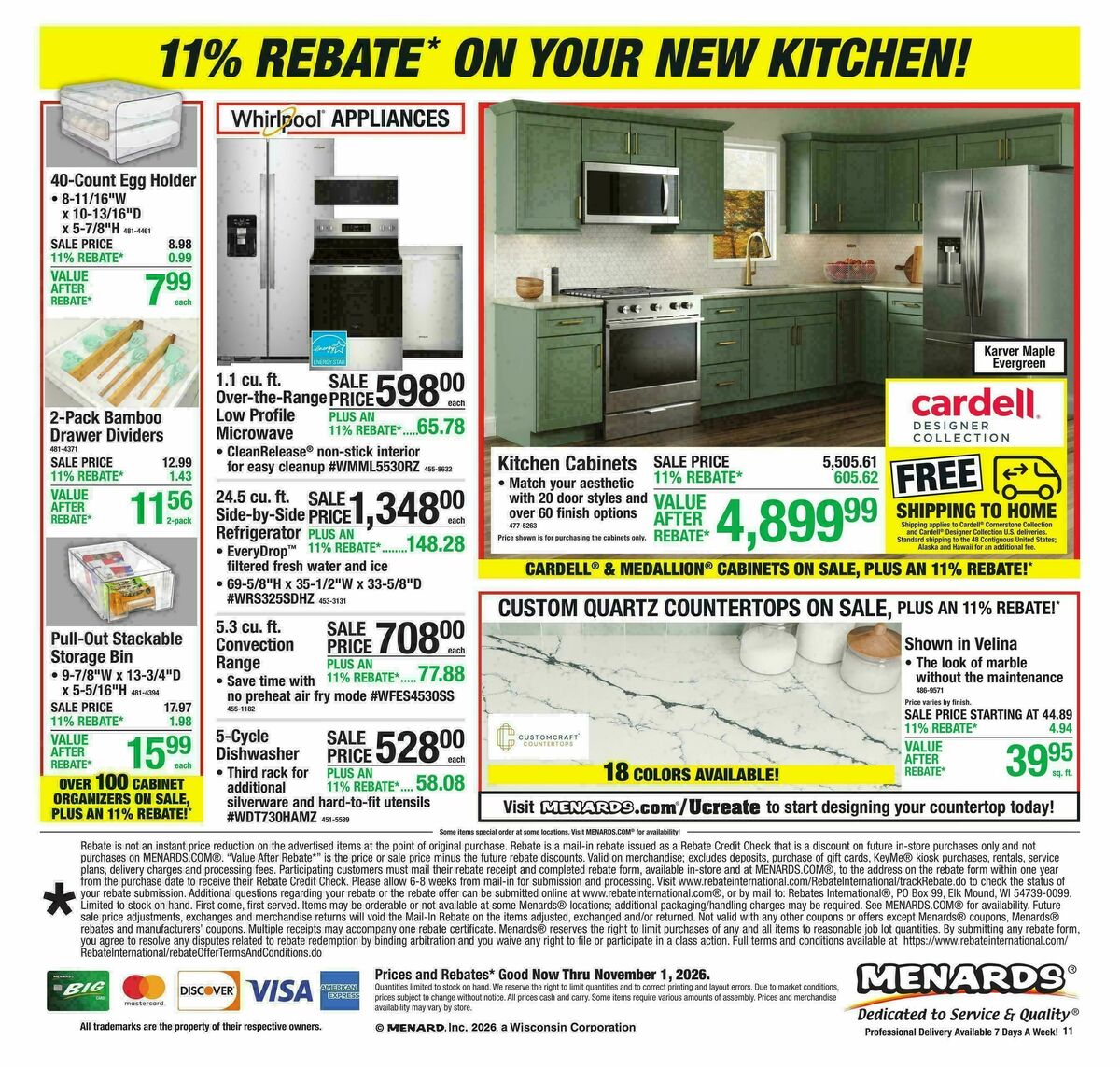 Menards Weekly Ad from October 21