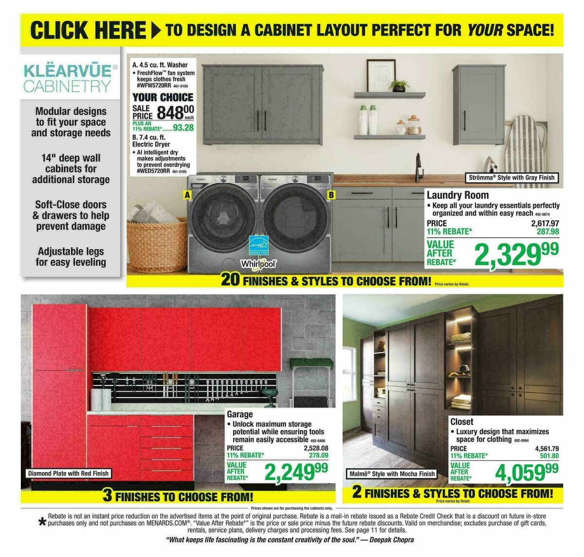 Menards Weekly Ad from October 21