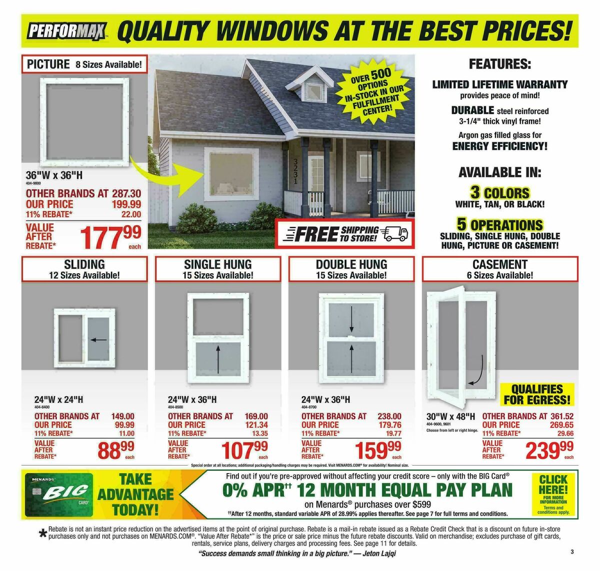 Menards Weekly Ad from October 21