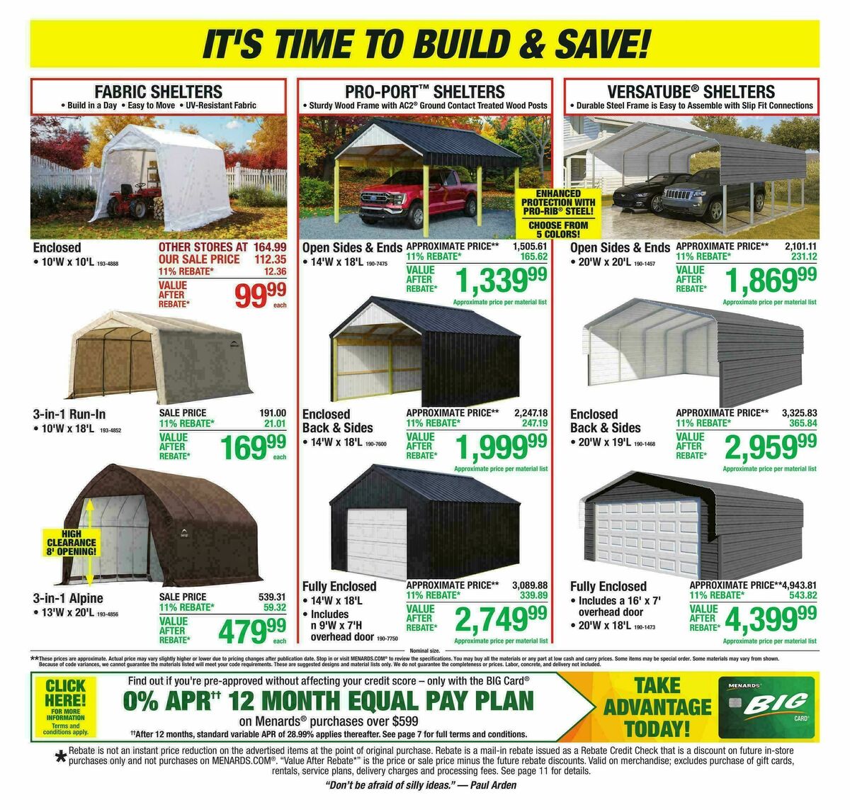 Menards Weekly Ad from October 21