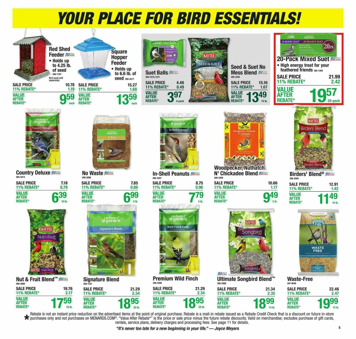 Menards Weekly Ad from October 21