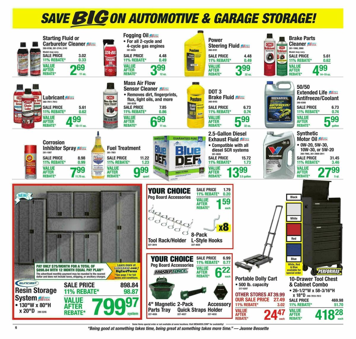 Menards Weekly Ad from October 21