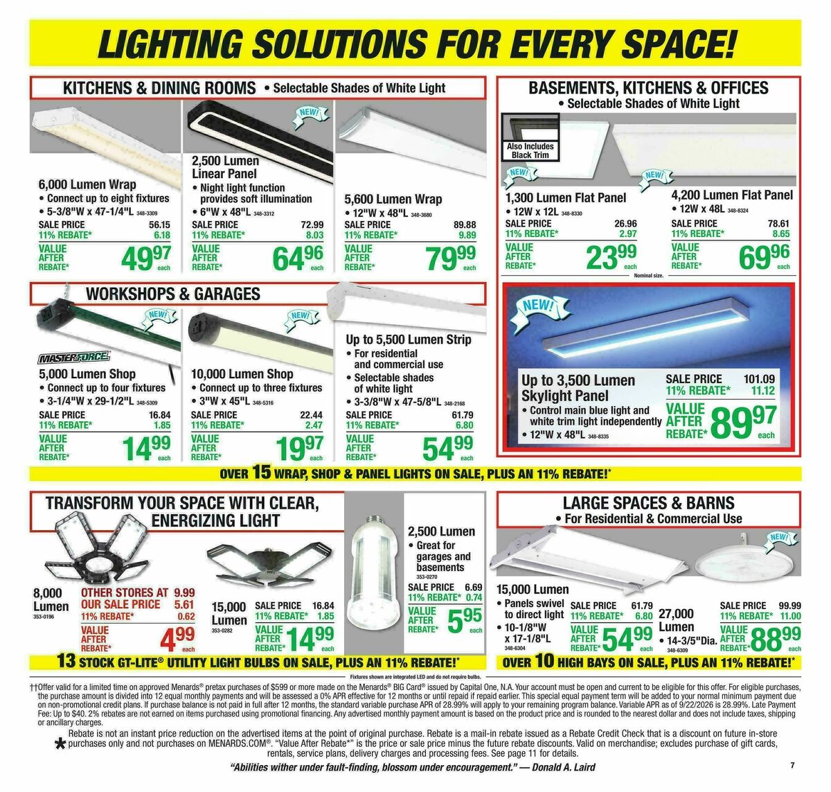 Menards Weekly Ad from October 21