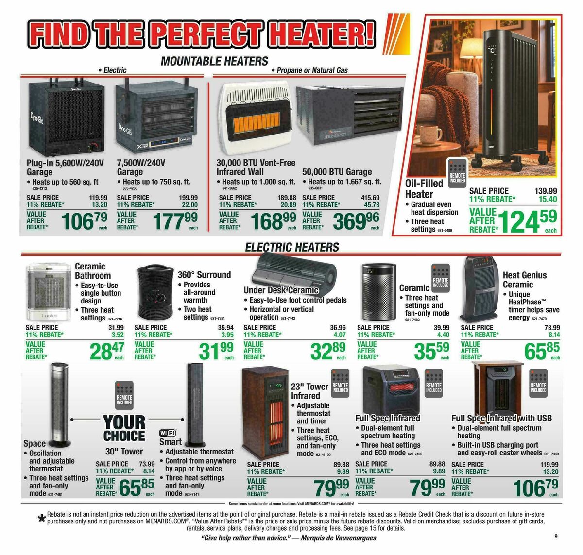 Menards Weekly Ad from October 28