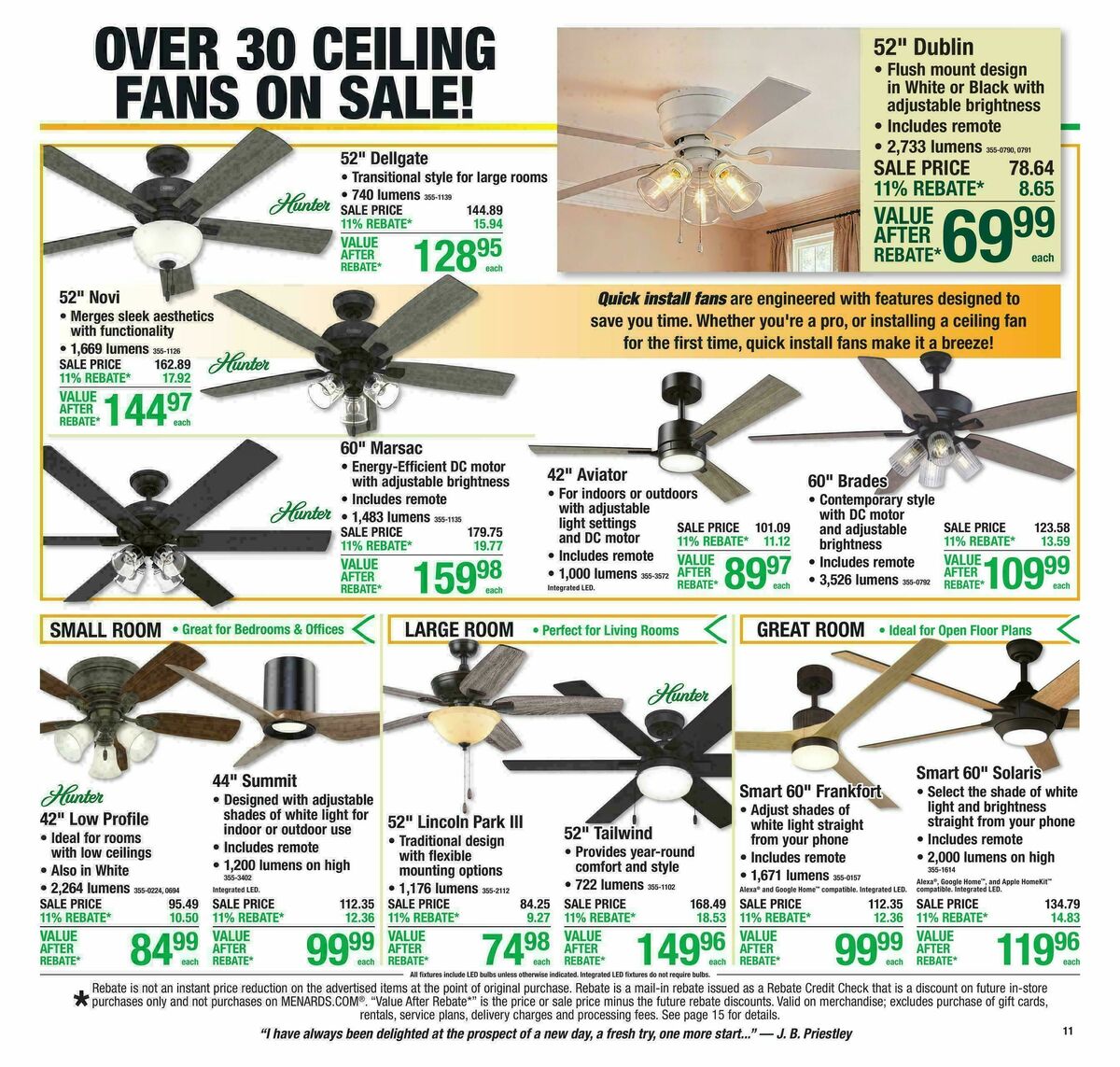 Menards Weekly Ad from October 28