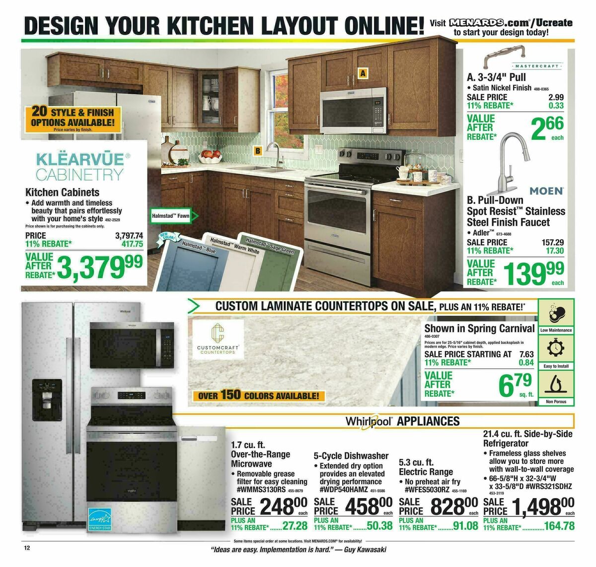 Menards Weekly Ad from October 28