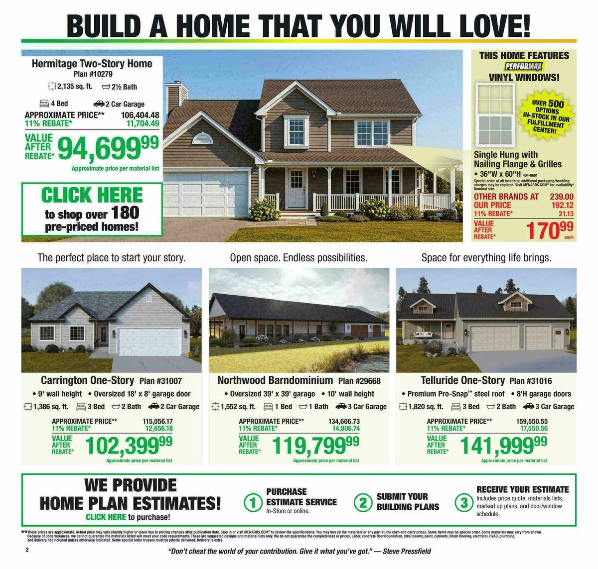 Menards Weekly Ad from October 28