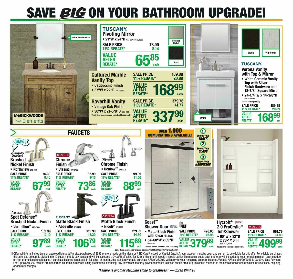 Menards Weekly Ad from October 28
