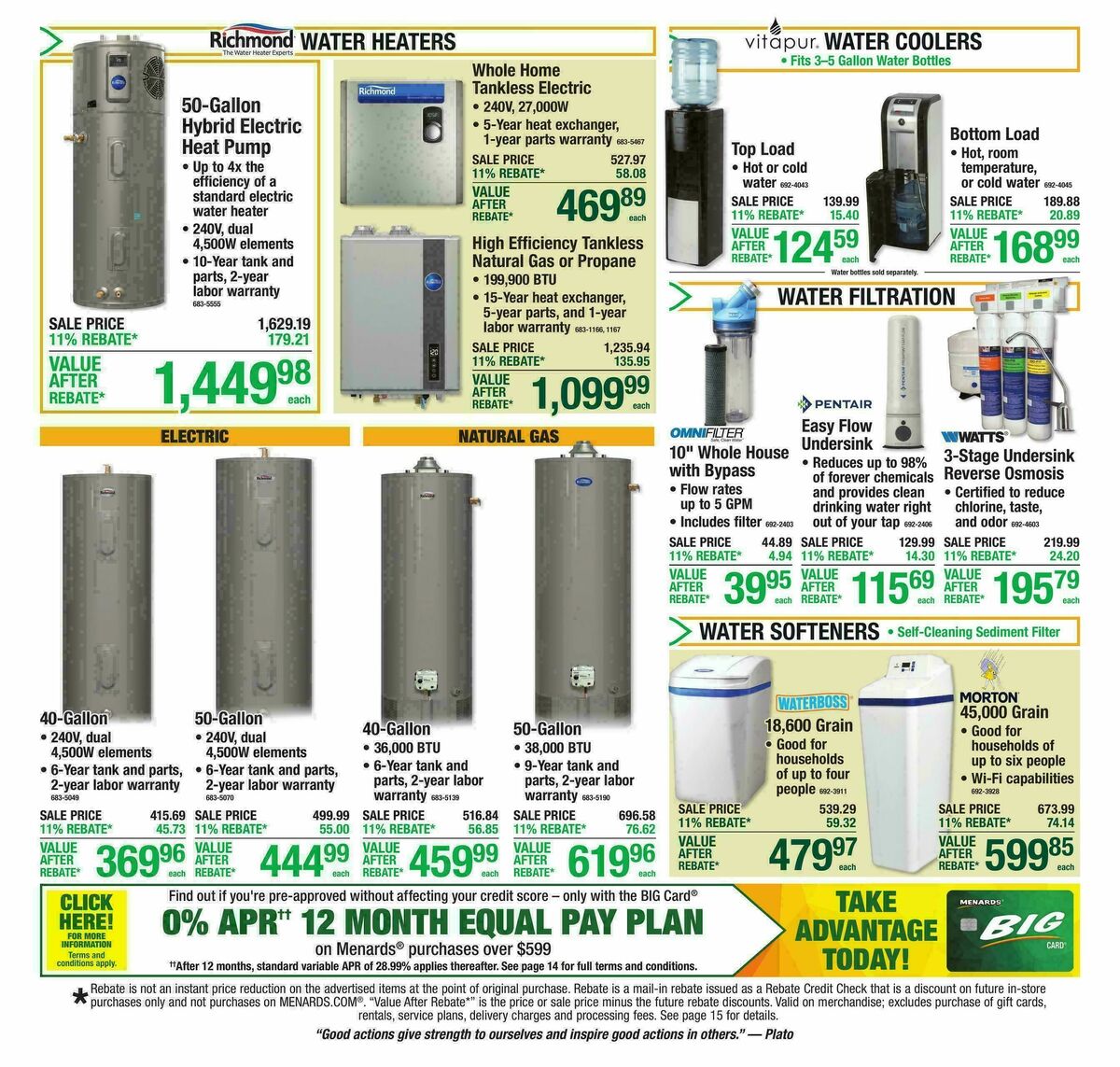 Menards Weekly Ad from October 28
