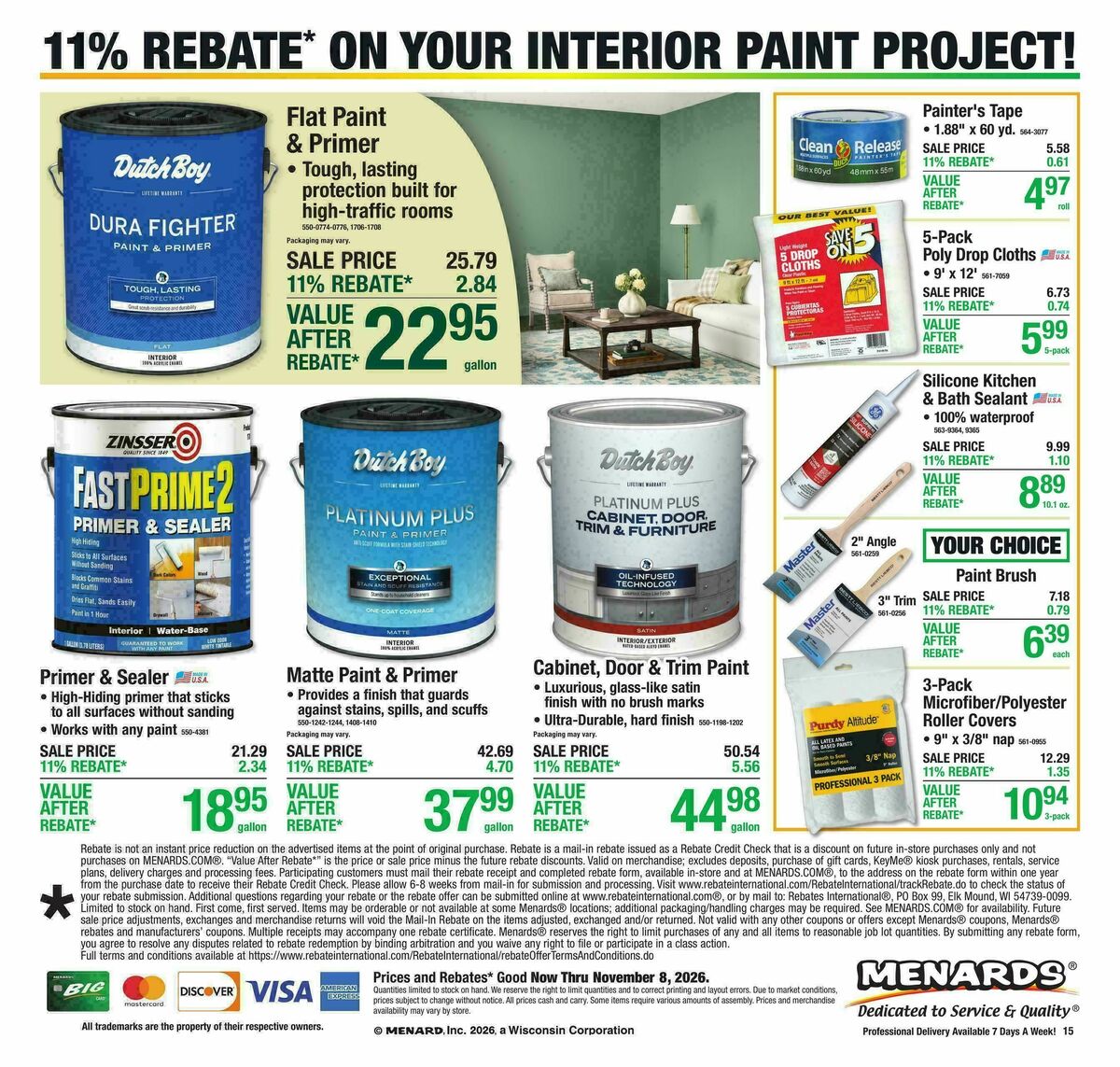 Menards Weekly Ad from October 28
