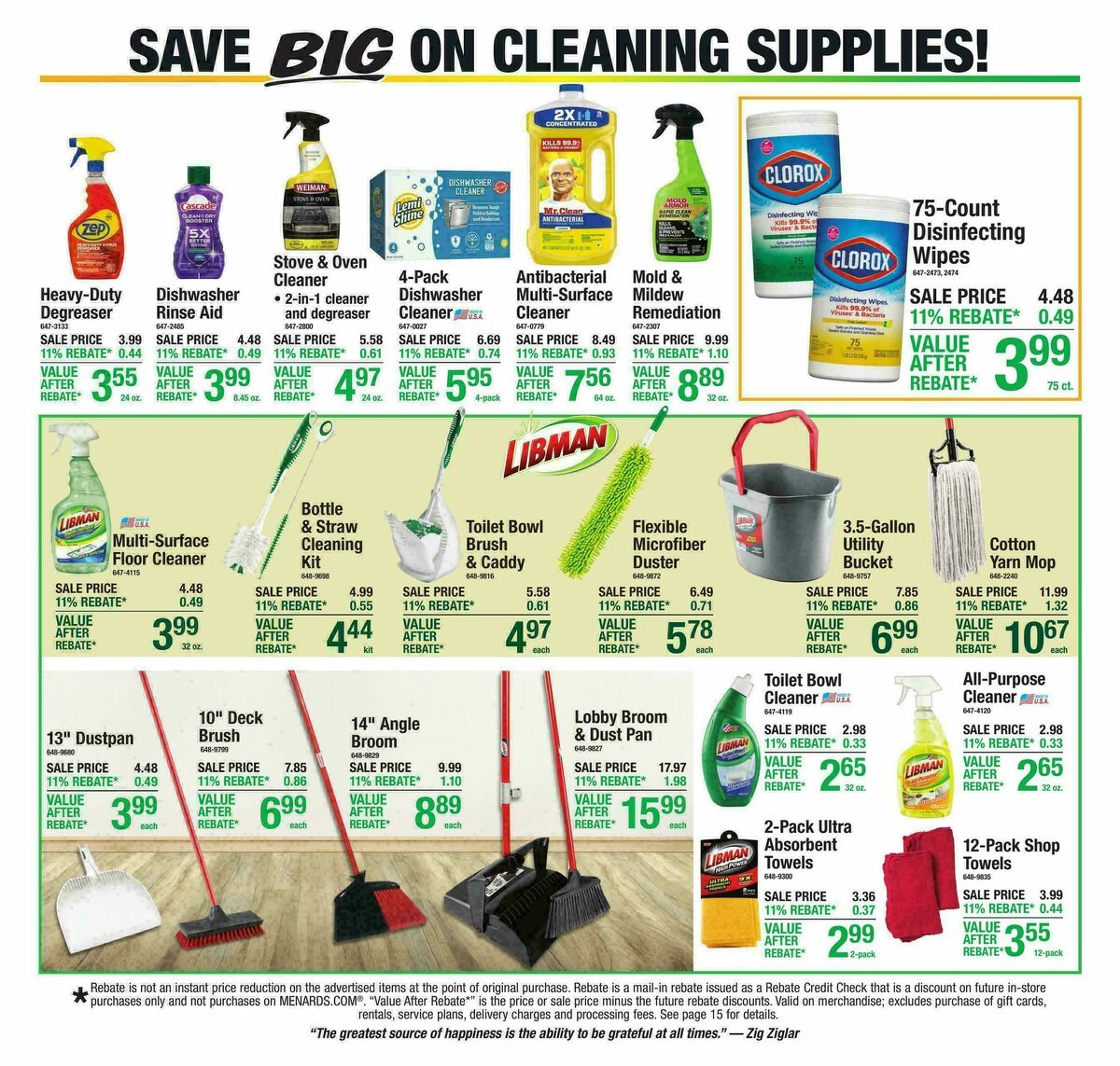 Menards Weekly Ad from October 28
