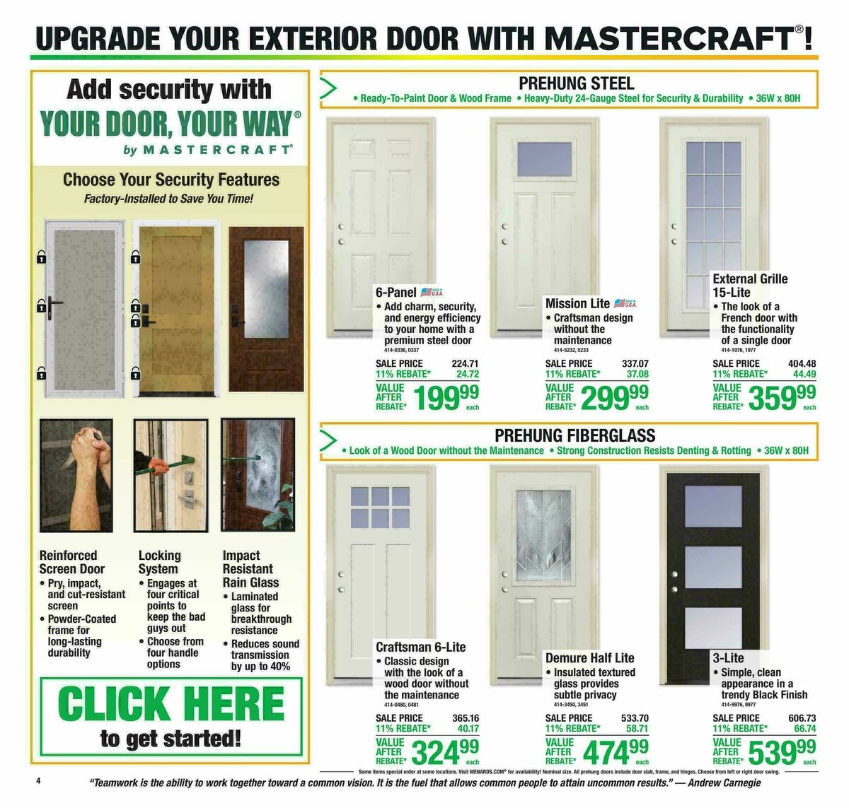 Menards Weekly Ad from October 28