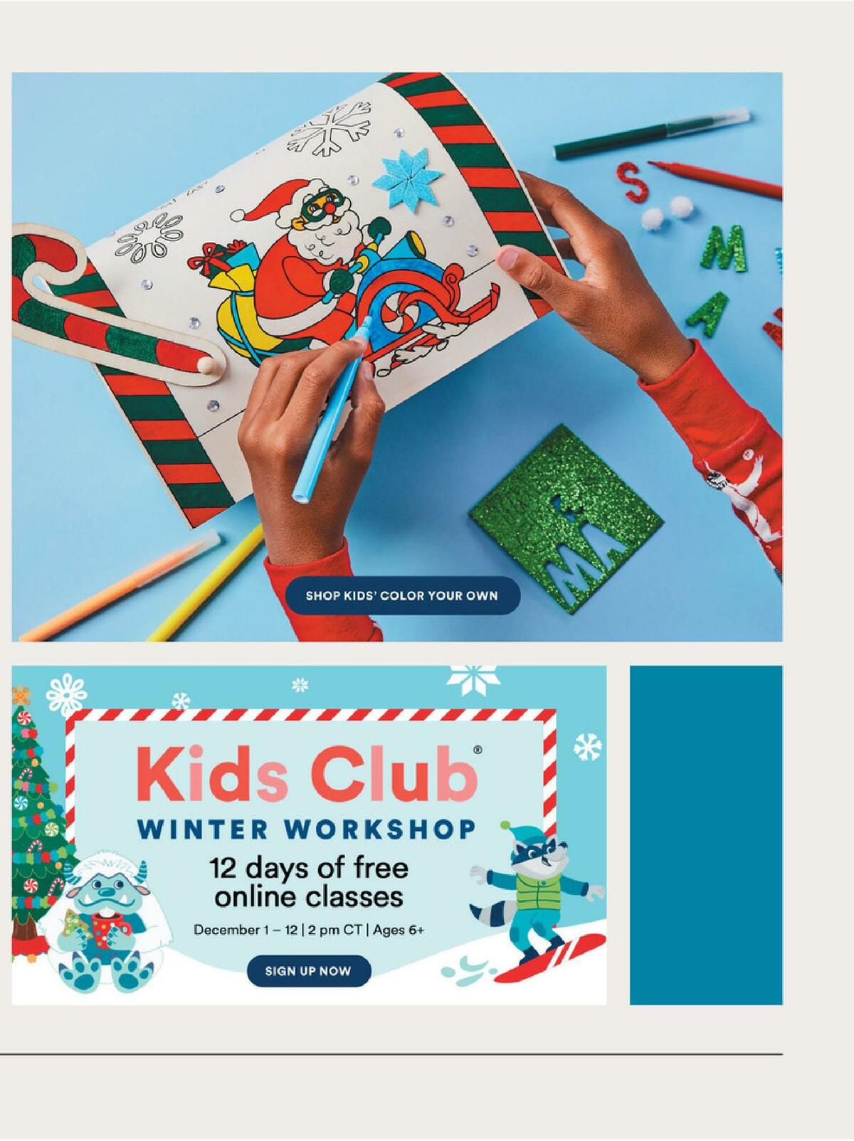 Michaels Holiday Weekly Ad from October 30